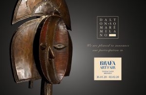 Invito Mostra Brafa Art Fair Dalton Somare. Sculture Africane e Orientali in bronzo, legno, terracotta e pietra
